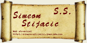 Simeon Stijačić vizit kartica